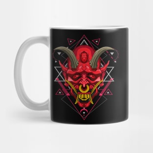 blood oni yokai mask Mug